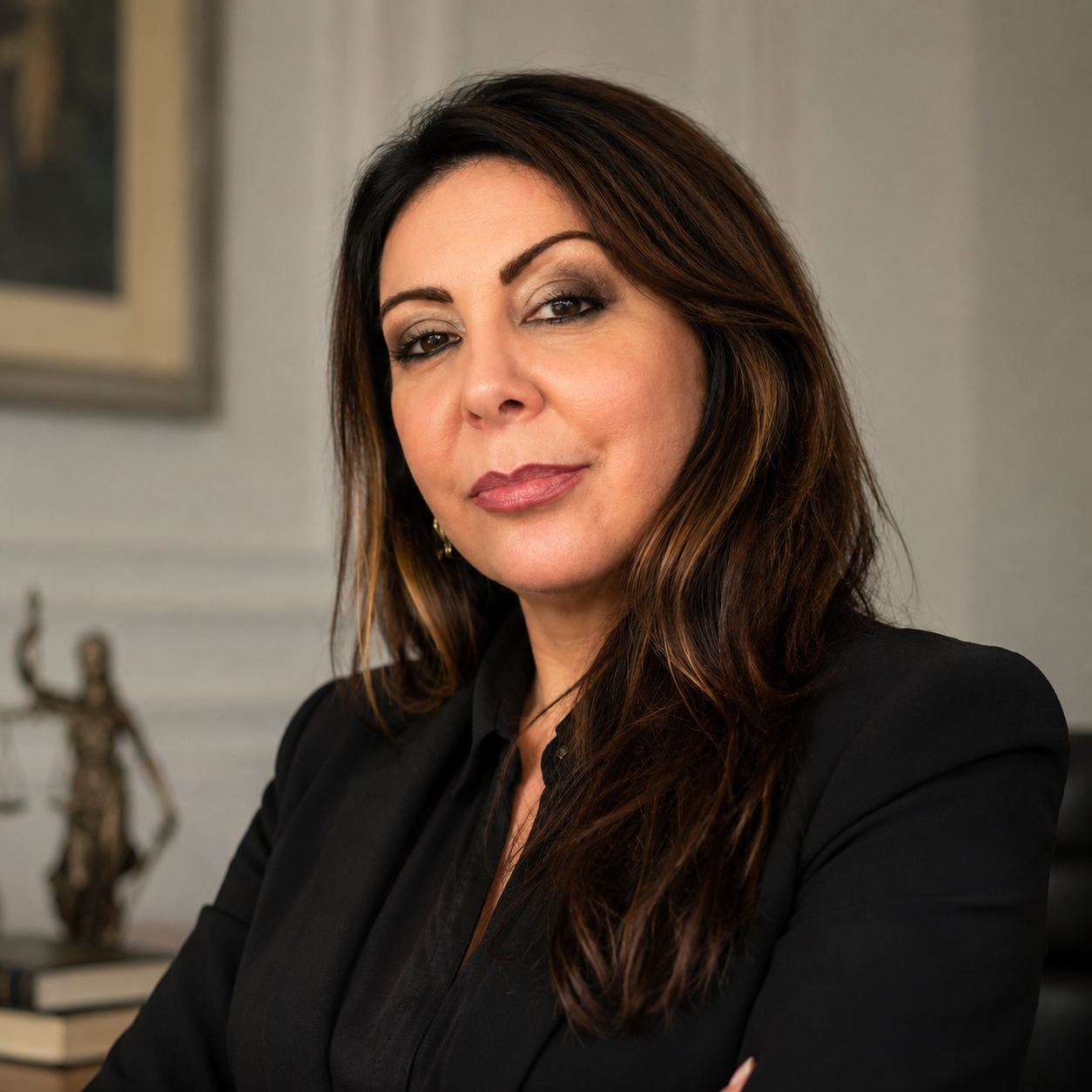 Ritratto dell'Avvocato Loriana Porsi nel suo studio